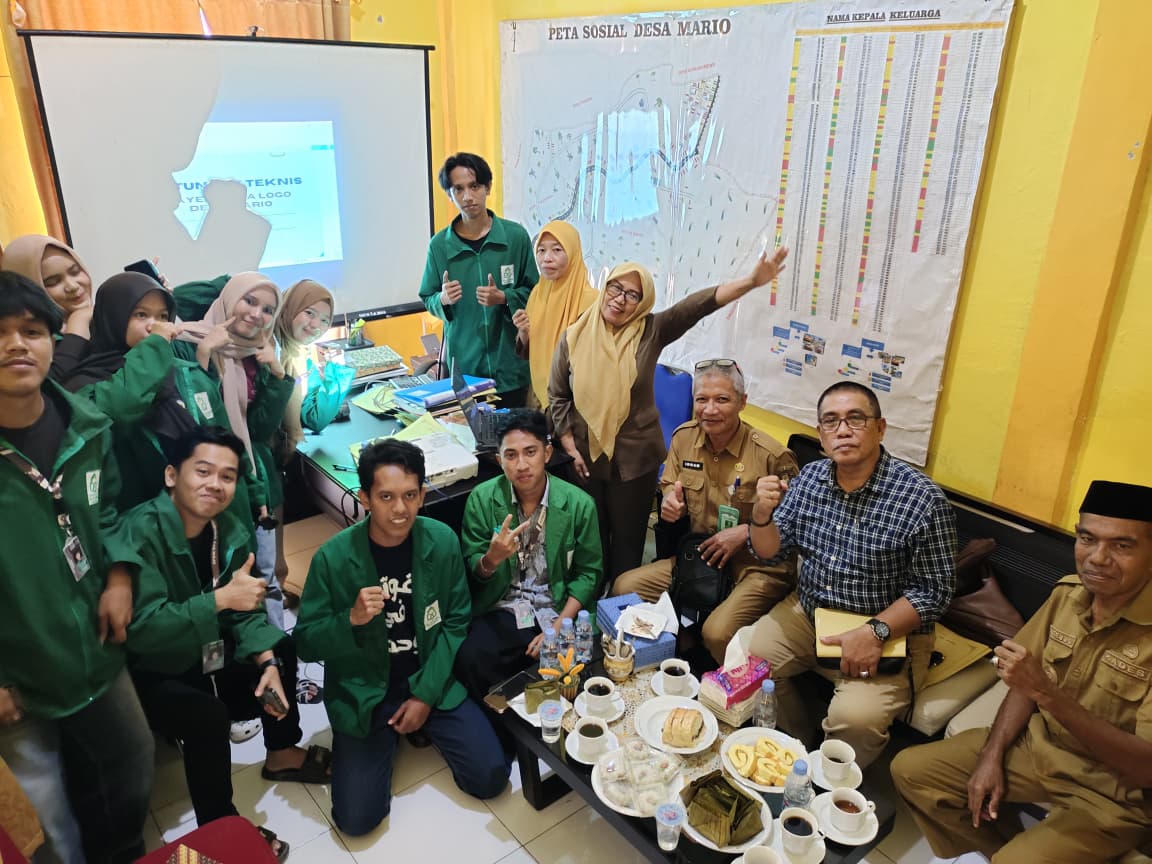 KKN UINAM Angkatan 78 Posko 11 Desa Mario Realisasikan Program Kerja Sayembara Logo Desa